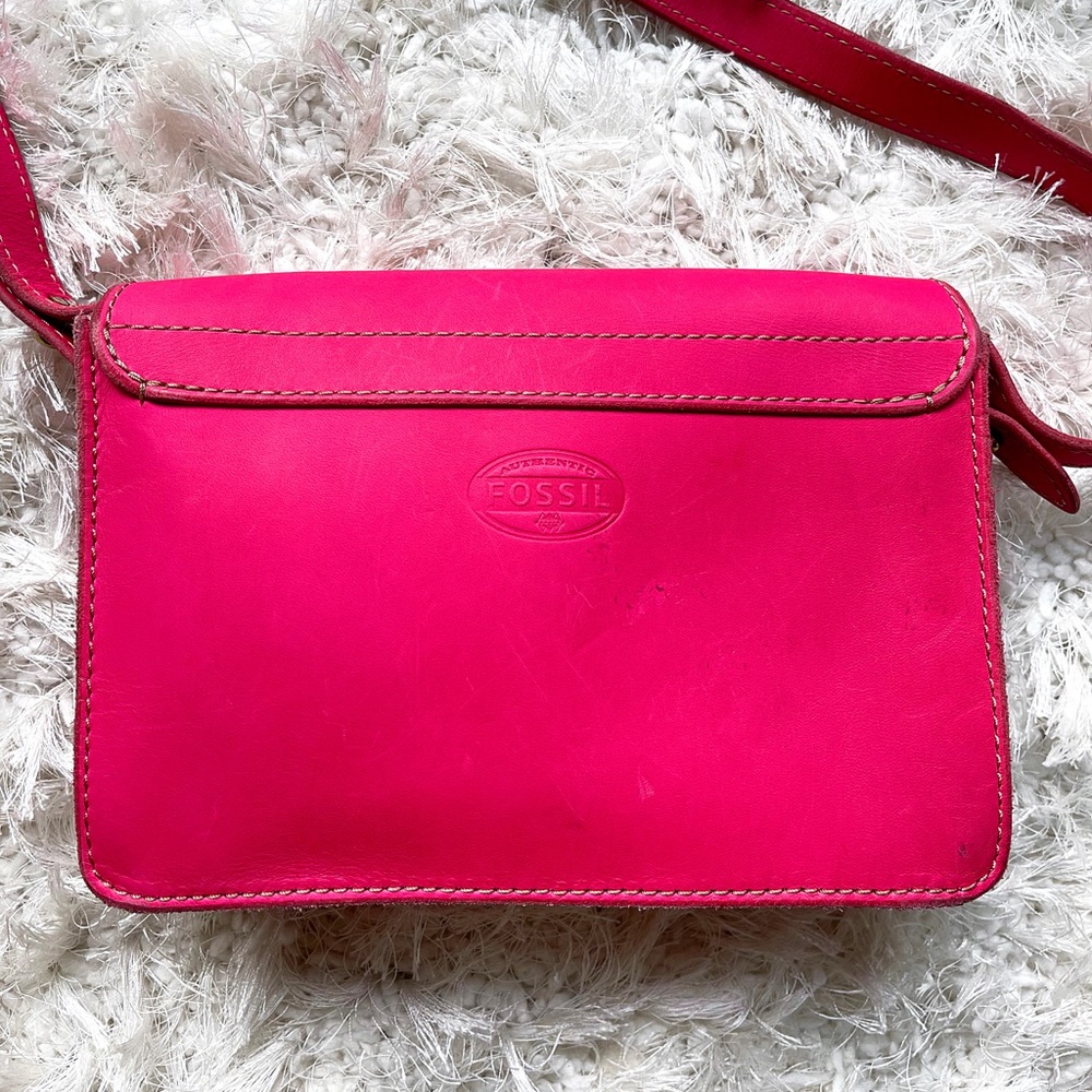 FOSSIL AUSTIN hot pink bag - Picture 5 of 12